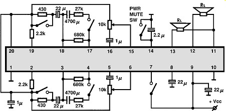 LA4571MB circuito eletronico