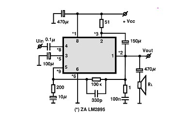 LM1895 circuito eletronico