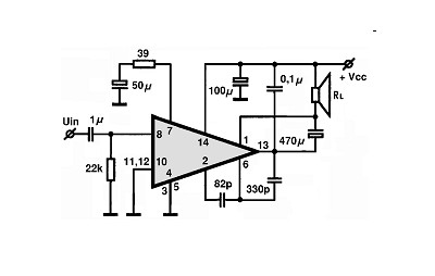 SN76001ANQ circuito eletronico