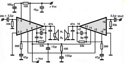 STK040 circuito eletronico