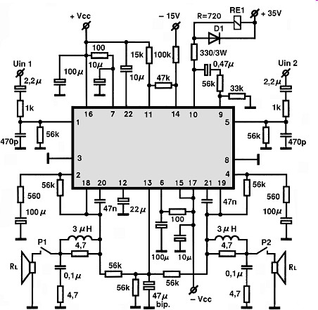 STK4154MK2 circuito eletronico