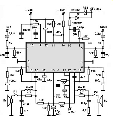 STK4154MK5 circuito eletronico
