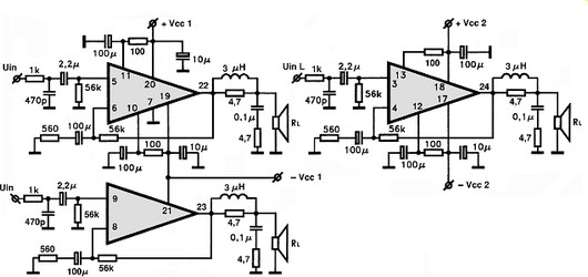 STK4159MK2 circuito eletronico
