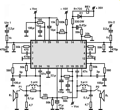 STK4234MK2 circuito eletronico
