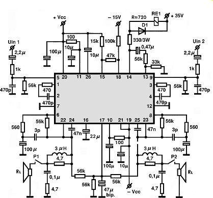STK4235MK2 circuito eletronico