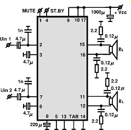 TA6210AH circuito eletronico