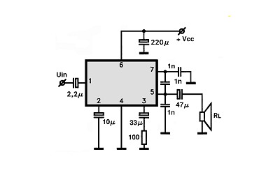 TA7140P circuito eletronico