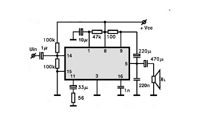 TA7331F circuito eletronico
