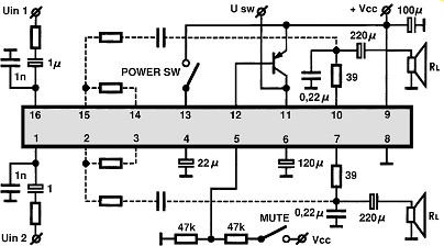 TA7688F circuito eletronico