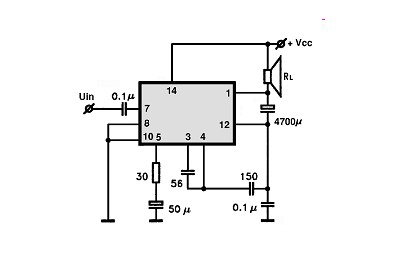 TAA611-B12 circuito eletronico