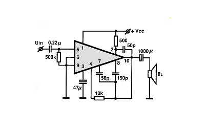 TAA900 circuito eletronico
