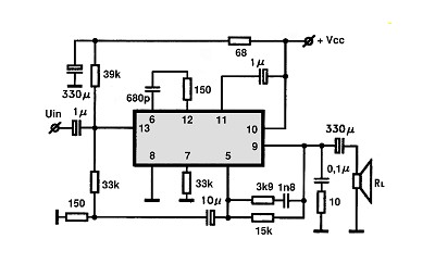 TBA690 circuito eletronico