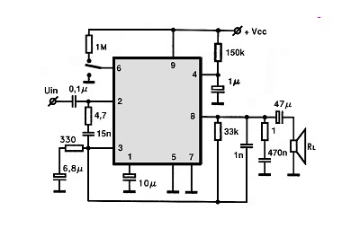 TBA915G circuito eletronico