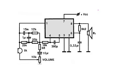 TCA1003 circuito eletronico