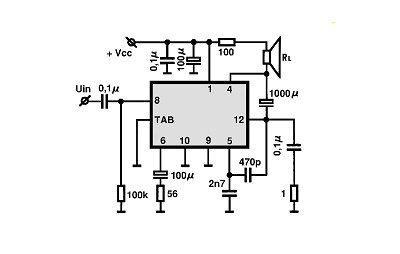 TCA830 circuito eletronico