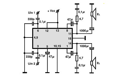 TDA1009 circuito eletronico