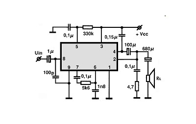 TDA1010A circuito eletronico