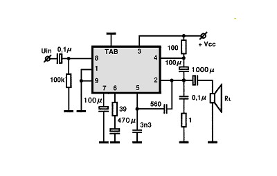 TDA1037 circuito eletronico