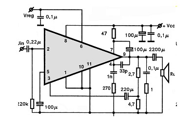 TDA1100SP circuito eletronico