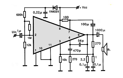 TDA1111SP circuito eletronico