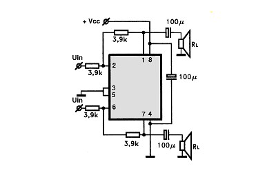 TDA1308T circuito eletronico