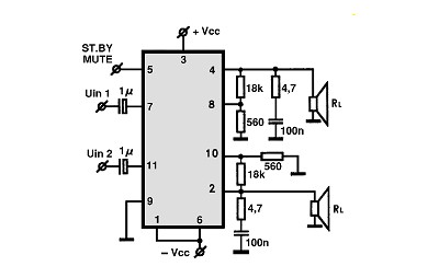 Tda7265 Circuit - Circuit Diagram Images