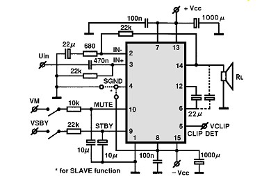TDA7293V circuito eletronico