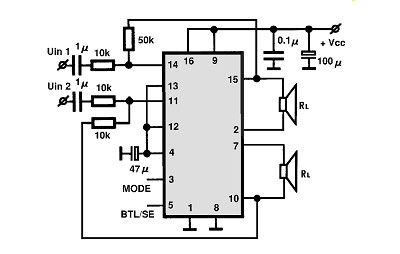 TDA8547 circuito eletronico