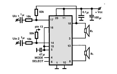 TDA8547TS circuito eletronico