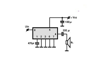 ULN2283B circuito eletronico