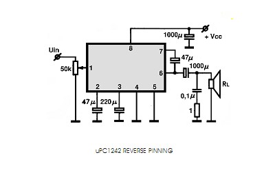 UPC1242H circuito eletronico
