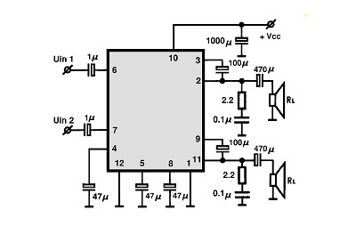 UPC1278H circuito eletronico