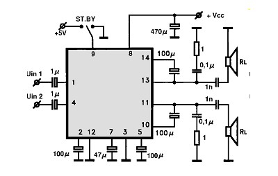 UPC1310V circuito eletronico