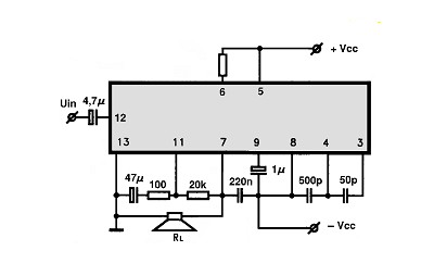 UPC571C circuito eletronico