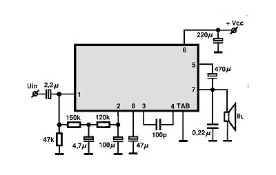 UPC575C2 circuito eletronico