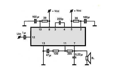 UPC578C circuito eletronico