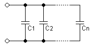 Associação condensadores paralelo