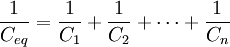 Formula Calculo Condensadores Série