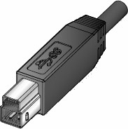 USB 3.0 B ligação periferico