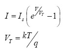 equação calculo aplicada ao funcionamento díodo