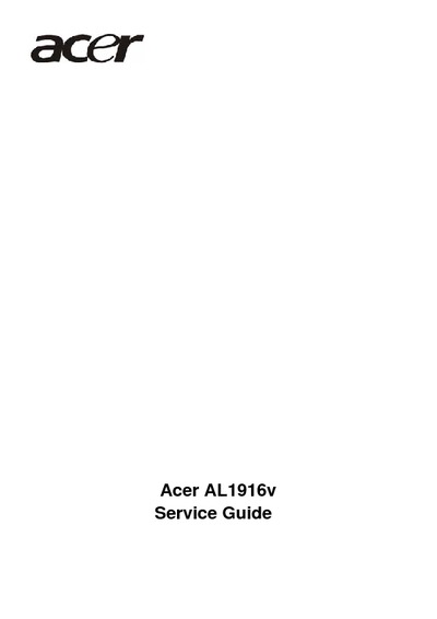 Monitor Acer AL1916