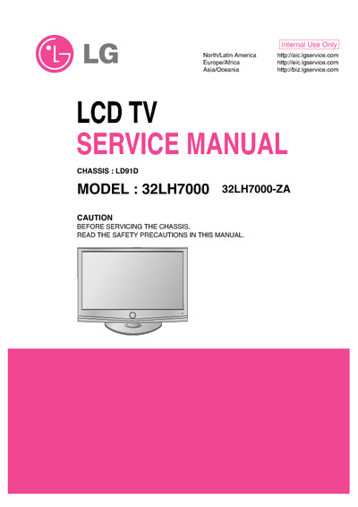 LG LCD 32LH7000 Chassis LD91D