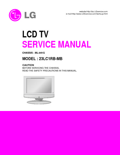 LG 23LC1RB-MB Chassis ML-041G