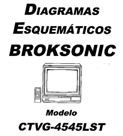 TV BROKSONIC, CTVG-4545LST