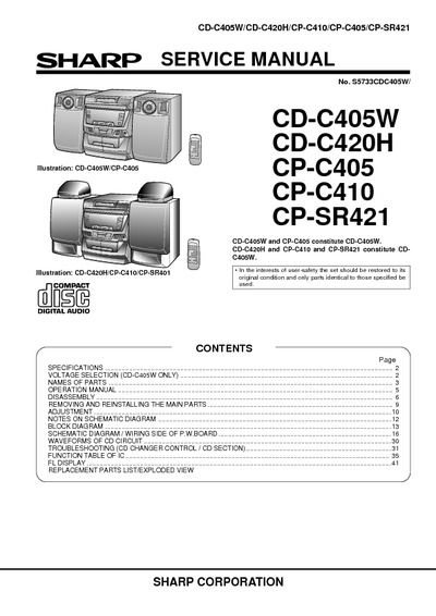 SHARP CD-C420