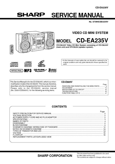 SHARP CD-EA235V