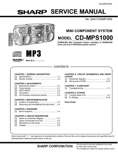 SHARP CD-MPS1000