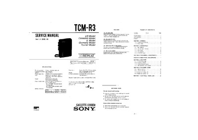 Sony TCM-R3 ver 1.1