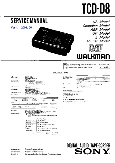Sony TCD-D8 ver 1.1