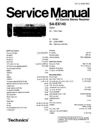 Technics SA-EX140EEBEG